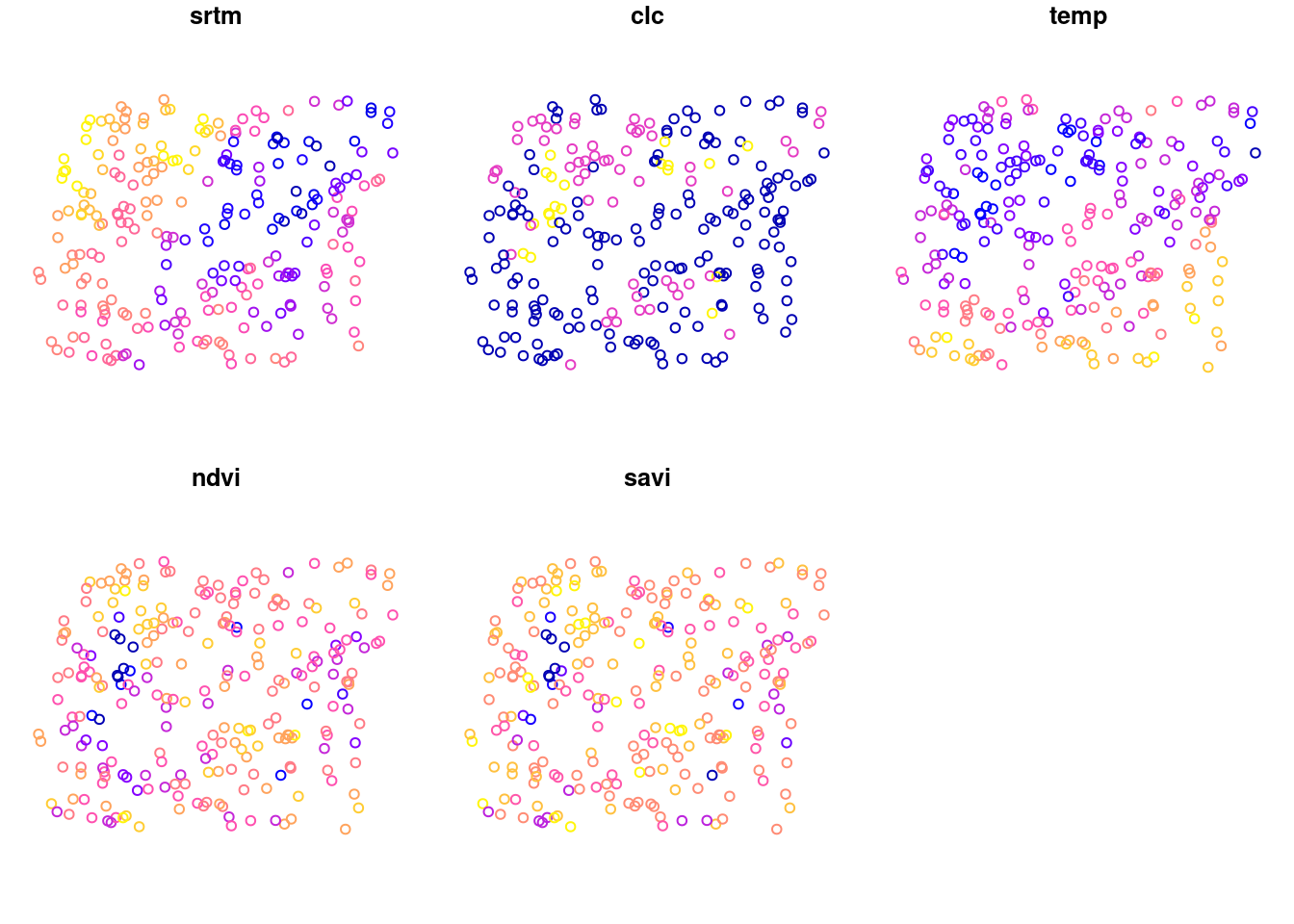 Efekt działania funkcji plot na obiekcie klasy sf.