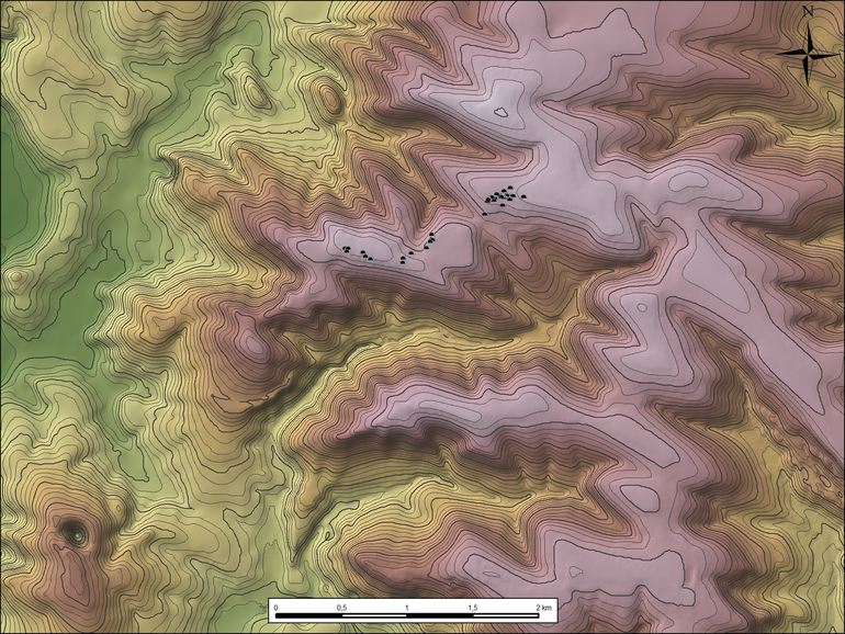 Podgrodzie. Cyfrowy model wysokościowy cmentarzyska